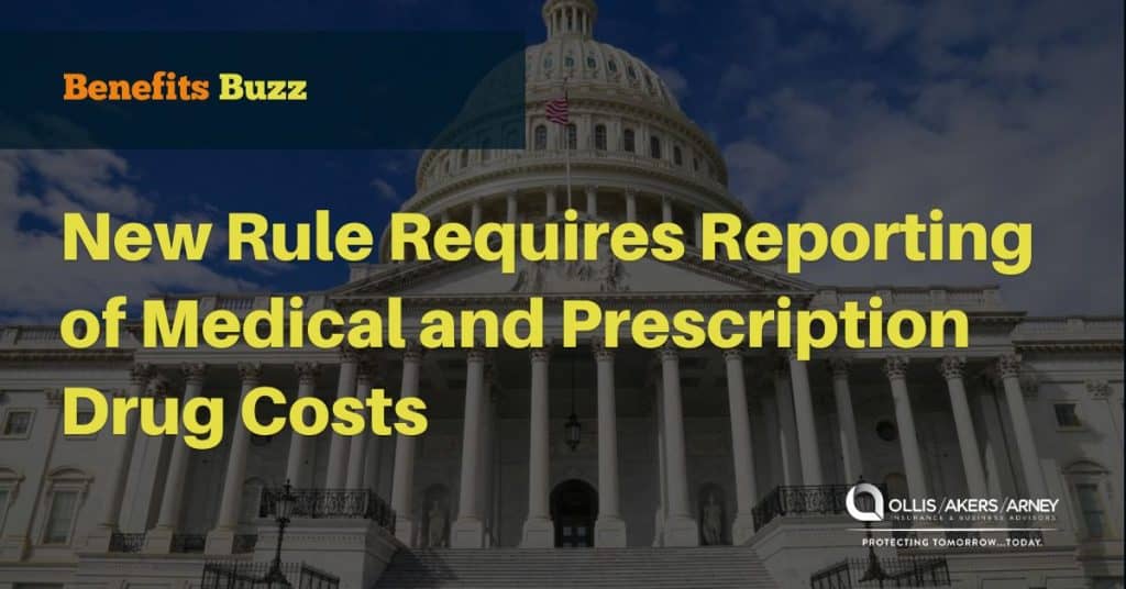New Rule Requires Reporting of Medical and Prescription Drug Costs