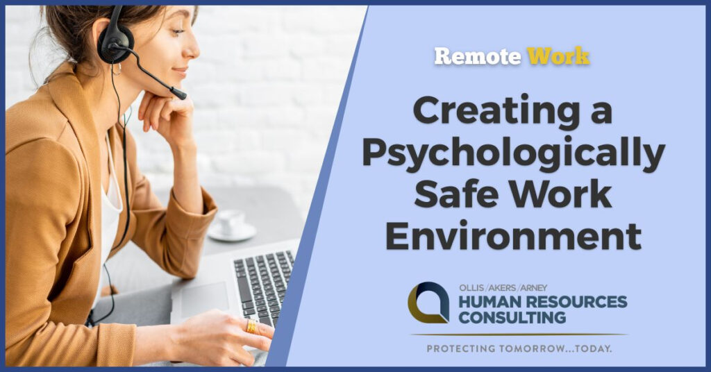 Creating a Psychologically Safe Work Environment