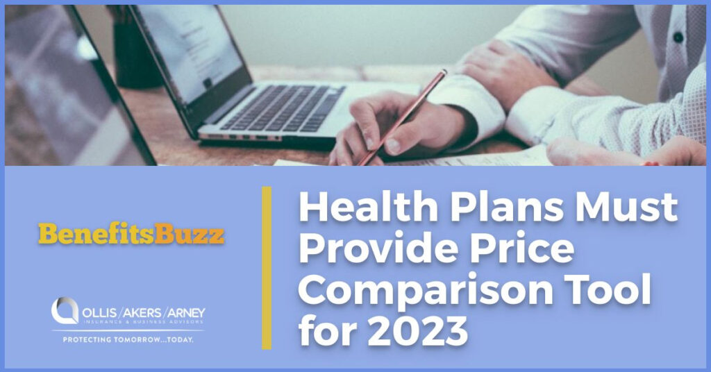 Health Plans Must Provide Price Comparison Tool for 2023