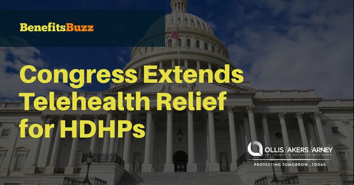Congress Extends Telehealth Relief for HDHPs 