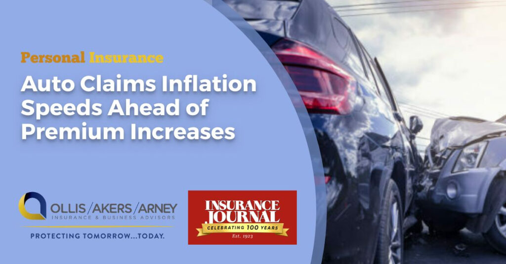 Auto Claims Inflation Speeds Ahead of Premium Increases